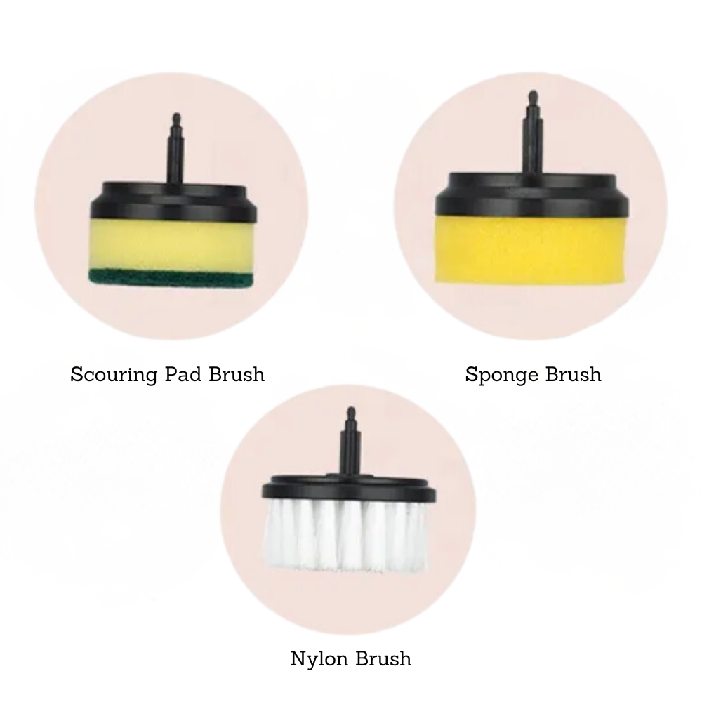 Electric Cleaning Brush Multifunctional Cleaning Cloth Steel Wire Ball Brush Kitchen Dishwashing Brush Pot Brush Shoe Brush